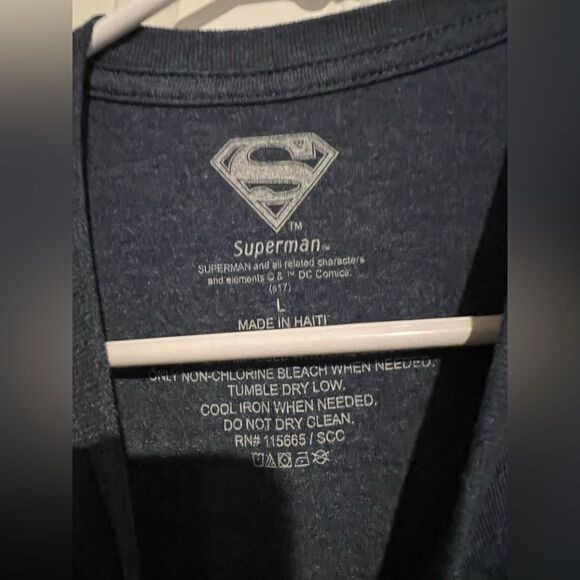 Superman Logo T-Shirt in Red and Blue For Men - Picture 7 of 7